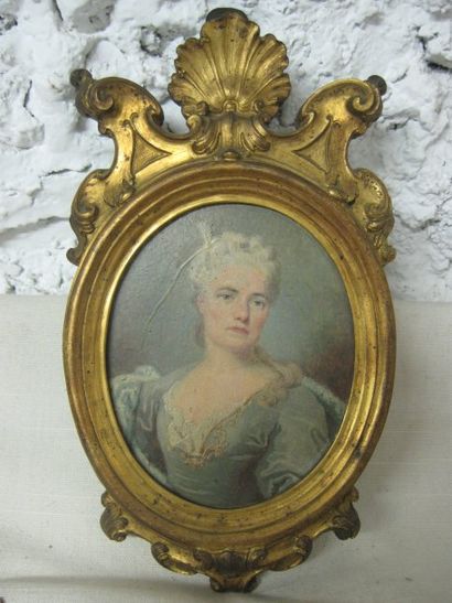 Ecole Polonaise, dernier quart du XVIIIe siècle Portrait de femme aux yeux bleus...