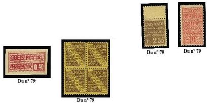 null Colis postaux collection spécialisée avec l'ensemble des timbres types dont...