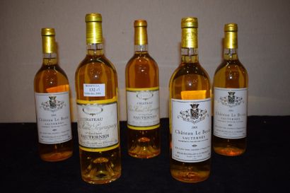 null Ensemble de 5 bouteilles 

2 bouteilles CLOS HAUT PEYRAGUEY, Sauternes 1999...