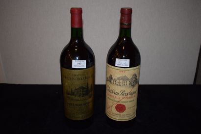 null 2 magnums BORDEAUX (1 Recougne 83, 1 Moulin Bellegrave 88)