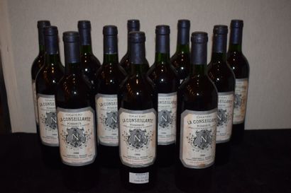 null 12 bouteilles CH. LA CONSEILLANTE, Pomerol 1986 (elt, 4 J, 1 LB)