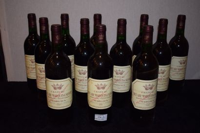 null 12 bouteilles CH. BEL AIR MARQUIS D'ALIGRE, Margaux 1989