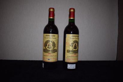 null 2 bouteilles , CH. ANGELUS, 1° Grand Cru St-Emilion, 1989	 (ela) 	

