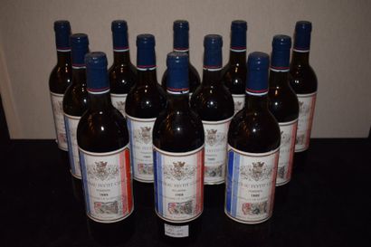 null 12 bouteilles CH. HAUT TROPCHAUD, 1989 (bicentenaire de la Révolution)


