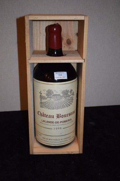 null 1 double-magnum CH. BOURSEAU, Lalande-de-Pomerol 1998 cb 