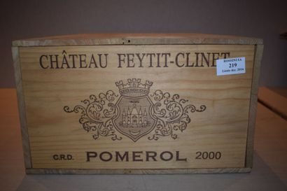 null 12 bouteilles CH. FEYTIT-CLINET, Pomerol 2000 cb



