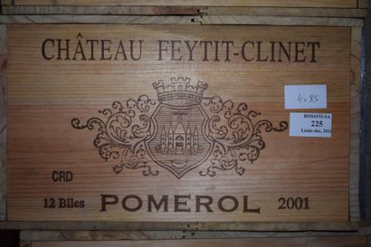 null 12 bouteilles CH. FEYTIT-CLINET, Pomerol 2001 cb