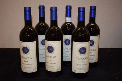 null 6 bouteilles BOLGHERI "Sassicaia", Tenauta San Guido 1993