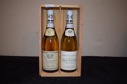 null 2 bouteilles PULIGNY-MONTRACHET L. Jadot 1990 (1 Referts, 1 Clos de la Gare...