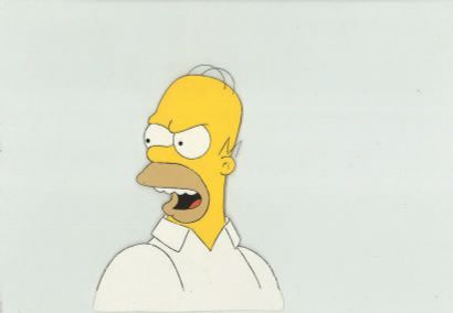 null LES SIMPSONS (Matt Groening) Cellulo d'Homer Simpson. Format : 21,5 x 30cm.