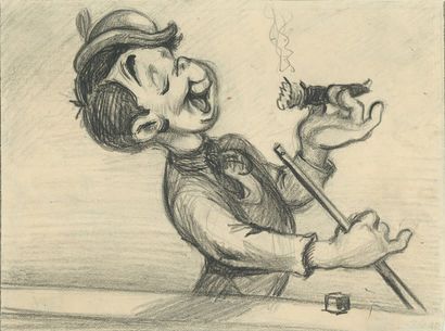 null PINOCCHIO Studio Walt Disney 1940. Dessin de storyboard. Format : 15 x 20cm...