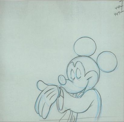 null MICKEY Studio Walt Disney. Dessin d'animation de Mickey. Format : 26 x 36,5...