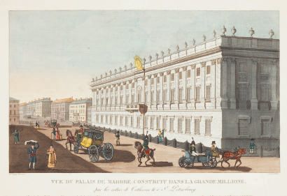 Saint-Petersbourg Vue du Palais de Marbre construit dans la Grande Millione par les...