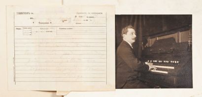 Alphonse MUSTEL Facteur d'orgue Archive du voyage en Russie ou il presente son instrument...