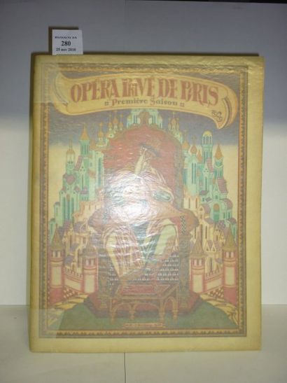null [BALLETS RUSSES] Opera prive de Paris 1re Saison 1929 In-4, broche, couverture...