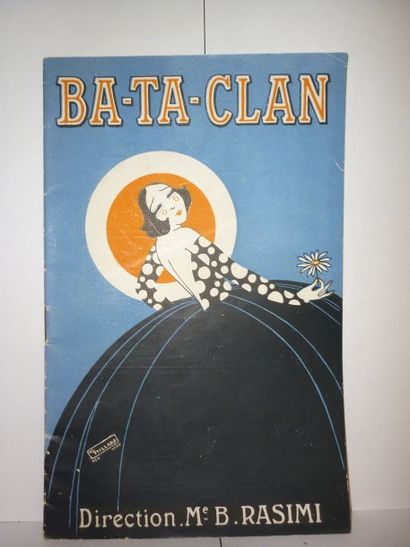 null [BALLETS RUSSES] Ba-ta-clan. 1923 In-12, broche, couverture illustree. Programme...