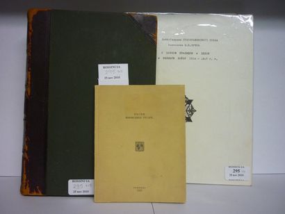 null 3 volumes divers - L.G Preobrajenski 1914 -1917 par le colonel Y.V. Zoubov....