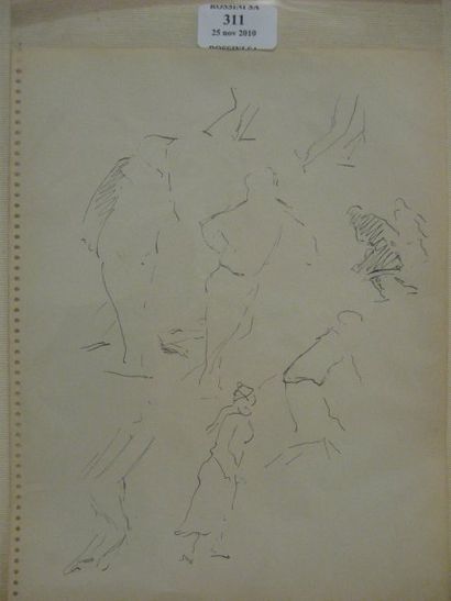SERGE FOTINSKY (1887 - 1971) Patineurs Encre. 21 x 27 cm.



Fotinsky quitte le territoire...