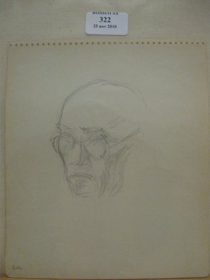Serge FOTINSKY (1887 - 1971) Andre Gide
Crayon. 18 x 21 cm.



 Congrès International...