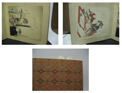ASIE Album de vingt-sept surimono par différents artistes dont Hokusai, Hokkei, Toyohiro,...