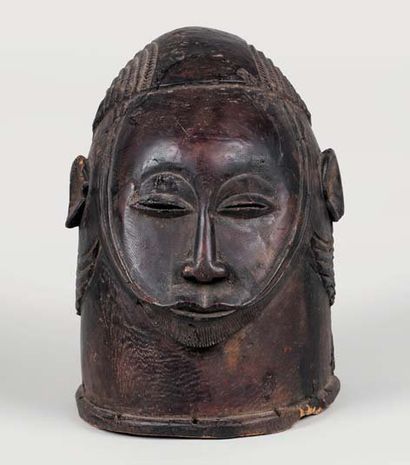 AFRIQUE Masque IGALA (Nigeria) Ancien et beau masque casque à la grande intériorité,...