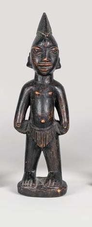 AFRIQUE Statuette YOROUBA (Nigeria) Statuette Ibeji masculine du culte des jumeaux...