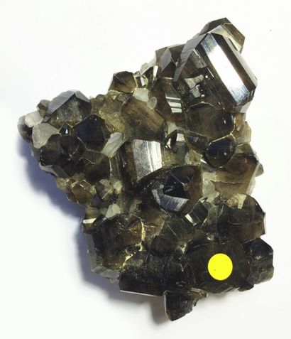 null Deux belles CASSITERITES de Viloco, Bolivie : blocs de cristaux bruns et brillants...