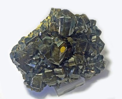 null CASSITERITE de Viloco, Bolivie : imposant bloc cristallisé (17 x 13 x 7 cm)...