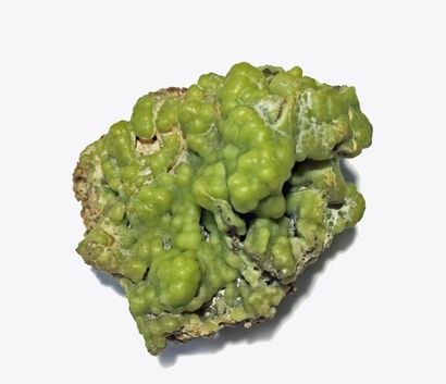null Jolie petite PYROMORPHITE mamelonnée vert pale (6,5 x 6 x 4 cm, polysphaérite...