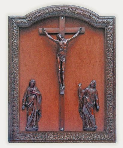 null Important crucifix en bois sculpté attribué à César BAGARD Comme les autres...