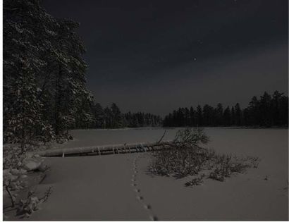 Mikaël Lafontan- Hossa (né en 1968) Pleine Lune, Finlande, janvier 2016