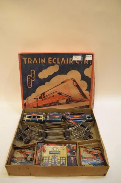 null un coffret de train en métal ECLAIR

