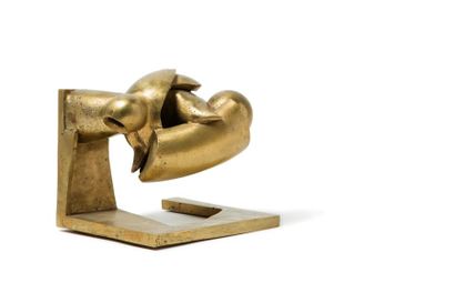 LIBERAKI Aglae, 1923-1985 Composition aux sphères, 1972
Bronze à patine dorée cire...