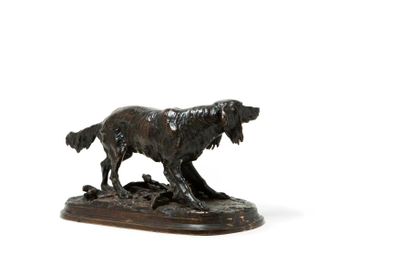 MENE Pierre Jules, 1810-1879 Chien épagneul anglais (Médor)
Bronze à patine brun...