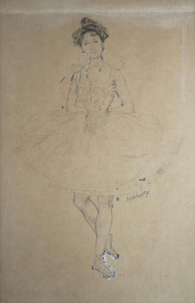 WIDHOPFF David Osipovitch, 1867-1933 Ballerine
Dessin au crayon noir avec rehauts...