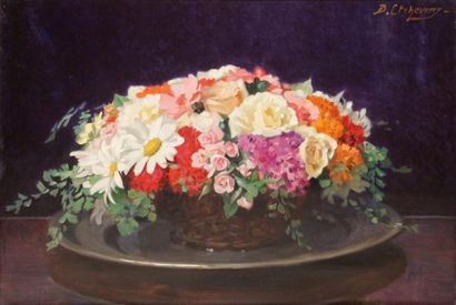 ETCHEVERRY Denis, 1867-1950 Bouquet champêtre
Huile sur toile; signée en haut à droite...
