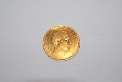 null 100 francs Napoléon III tête nue ( A 1857- TTB)
 