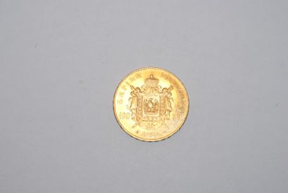 null 100 francs Napoléon III tête nue ( A 1857- TTB)
 