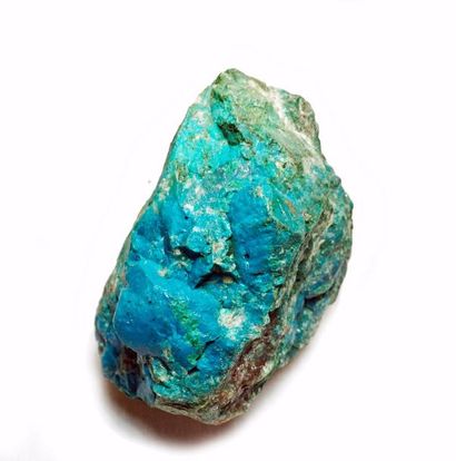 null Joli CHRYSOCOLLE massif du Pérou (10 cm)