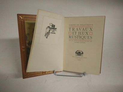 null [PESQUIDOUX Joseph de]. 

Travaux et jeux rustiques. Paris, Léon Pichon, 1925....