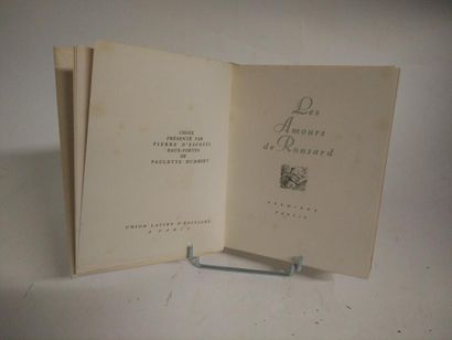 null [POESIE]

RONSARD Les amours Union latine d'édition, deux volumes, in 8, illustrés,...