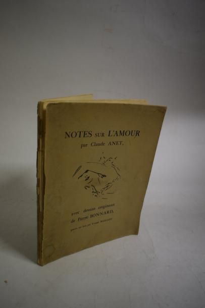 null [ANET Claude] (1868-1931)

Notes sur l'amour, exemplaire sur alfa bouffant avec...