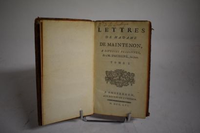 null Madame de MAINTENON

Lettres à diverses personnes et à M. d'Aubigné, son frère....