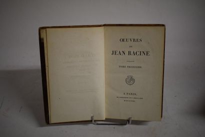 null [ LITTERATURE ] [ Viollet Le Duc ]

RACINE Jean. Oeuvres.

Paris, Didot L'Ainé,...