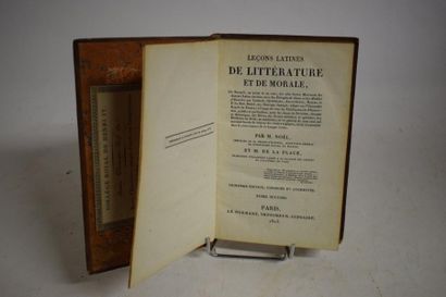 null [ LITTERATURE ]

NOEL et LA PLACE (de). Leçons latines de littérature et de...