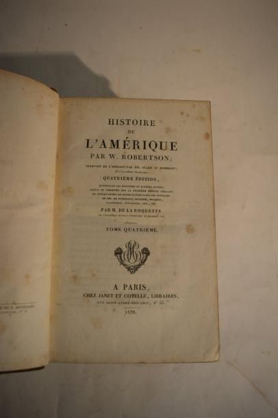 null [AMERIQUE]

ROBERTSON W. Histoire de l'Amérique, Paris, 1828, Janet et Cotelle,...