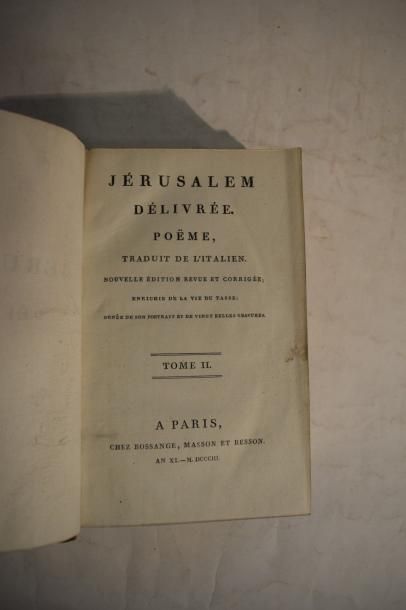 null [LITTERATURE]

LE TASSE, Jérusalem délivrée, Paris, An XI-1803, Bossange, Masson...