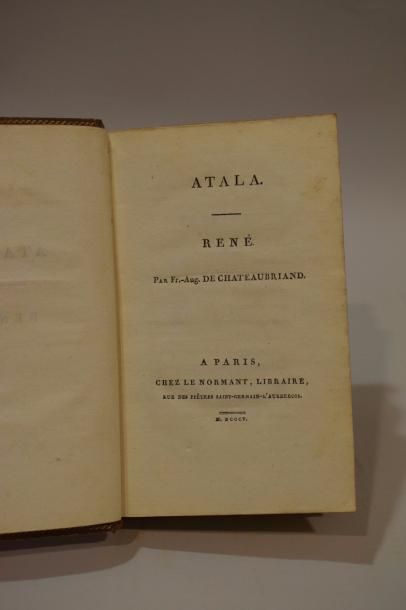null [CHATEAUBRINAND François René de]

René, Atala, Paris, Le Normant,1805.

Edition...