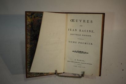null [LITTERATURE]

RACINE, Oeuvres, Paris, Gide, Libraire Place Saint Sulpice, 1797...