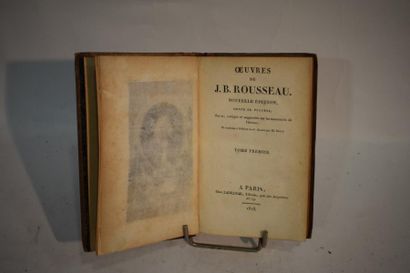 null Oeuvres de J.B. Rousseau.



Nouvelle édition, trois tomes.



Paris, Chez Ladrange,...